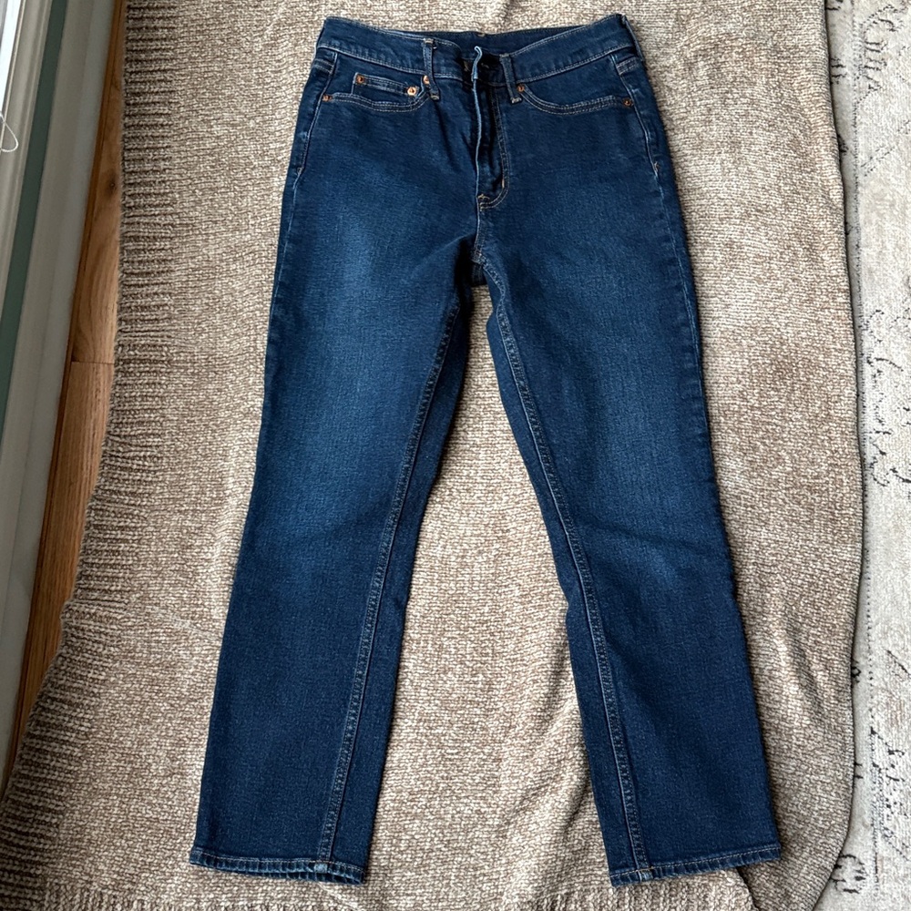 Like new GAP vintage slim high rise jeans. Too small for me now.